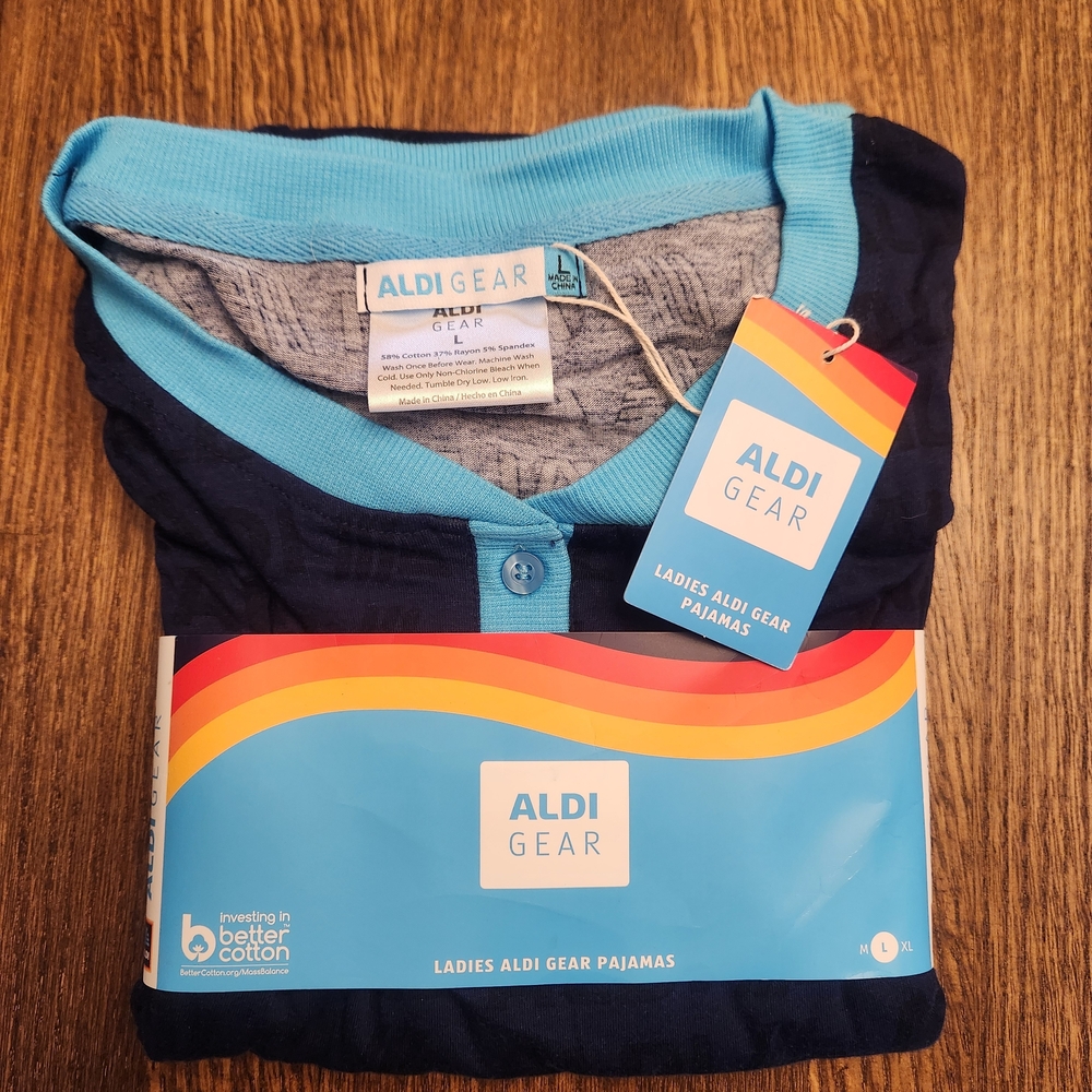 Aldi Gear Ladies Pajamas in Navy Blue
